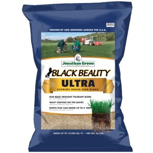 Jonathan Green Black Beauty Ultra Grass Seed - 25 lb Drought Tolerant Blend, For Sun & Shade Areas