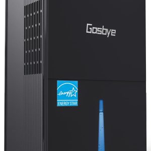 Gasbye 6000 Sq.Ft 2026 Energy Star Dehumidifier for Basement Max 115Pints/D Auto Shut-Off & Restart, 1.7 Gal Water Tank, 45dB Quiet Compressor, Thickened Copper Tubing, Black