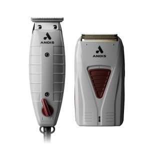 Andis 17270 T-Outliner Trimmer & Pro Foil Titanium Shaver Finishing Combo Vintage full-metal design, 7,200 SPM low-noise motor, cord/cordless lithium-ion, beard trimmer & foil shaver Product gallery