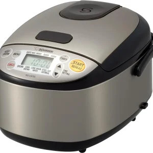 Zojirushi Rice Cooker & Warmer, 3-Cups, Stainless Black