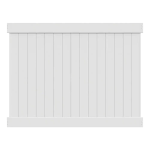 Veranda Linden 6 ft. H x 8 ft. W White Vinyl Privacy Fence Panel Kit