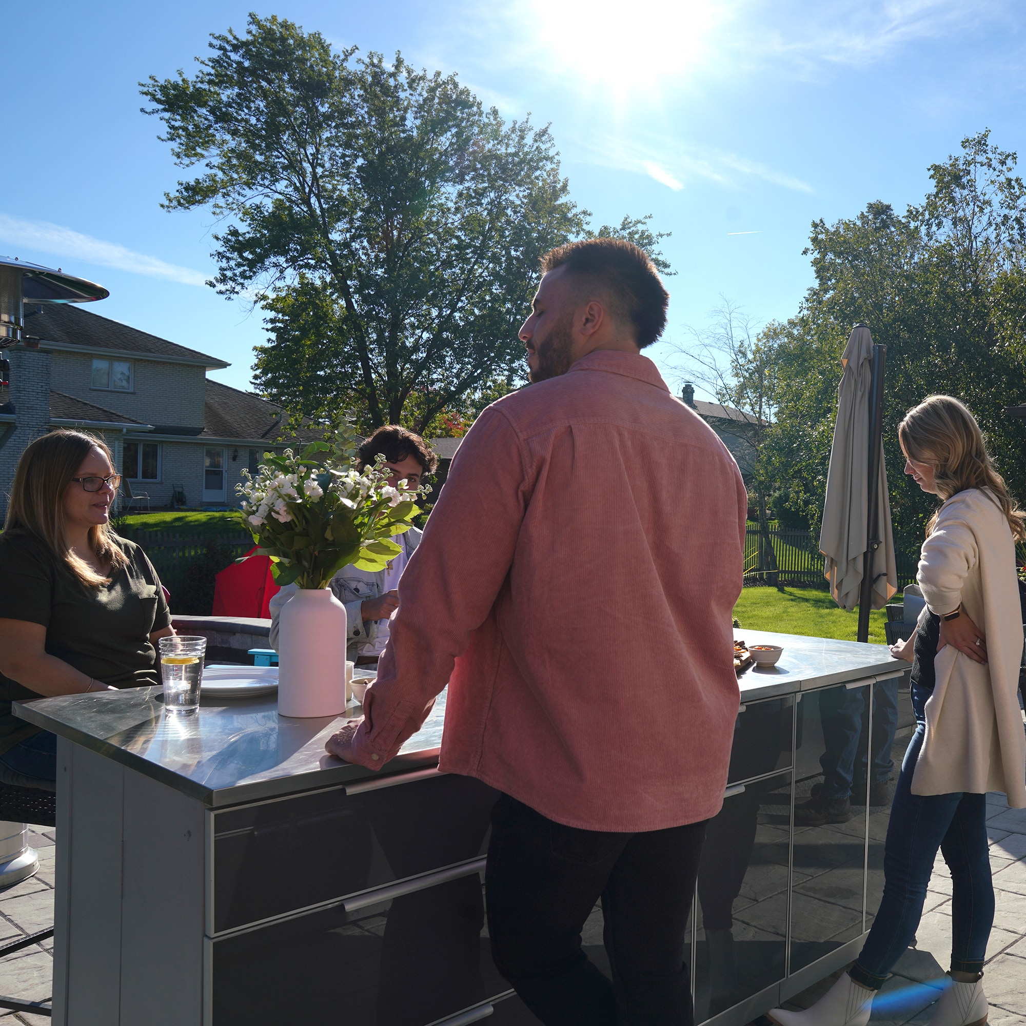 Blue Sky Outdoor Living 30-in W Modular Outdoor Kitchen Countertop Slate Gray - Image 5