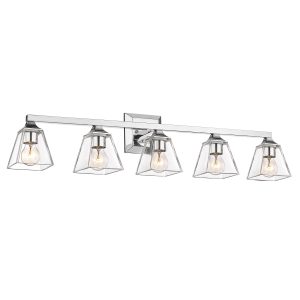 LTMATE JAZAVA 38-in 5 Light Chrome Industrial Bathroom Vanity light