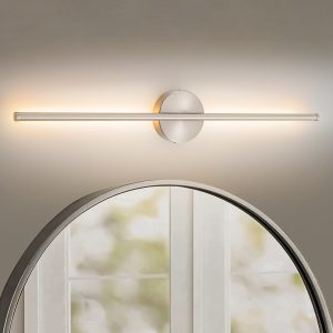 Rennnsan Aidan 1 -Light Chrome Hardwired Damp rated LED Wall Sconce