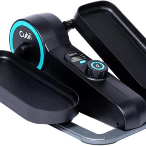 Cubii Move Under Desk Elliptical Bike Exerciser, Leg Exercise Machine, Aqua Smooth, low-impact elliptical motion builds strength and mobility without stressing knees, joints or back