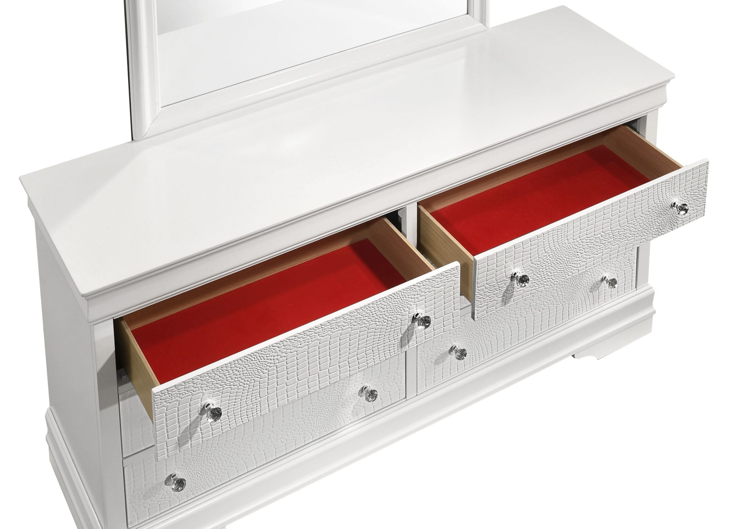 Galaxy White Acacia 6 -Drawer 58.4-in W Standard dresser - Image 4