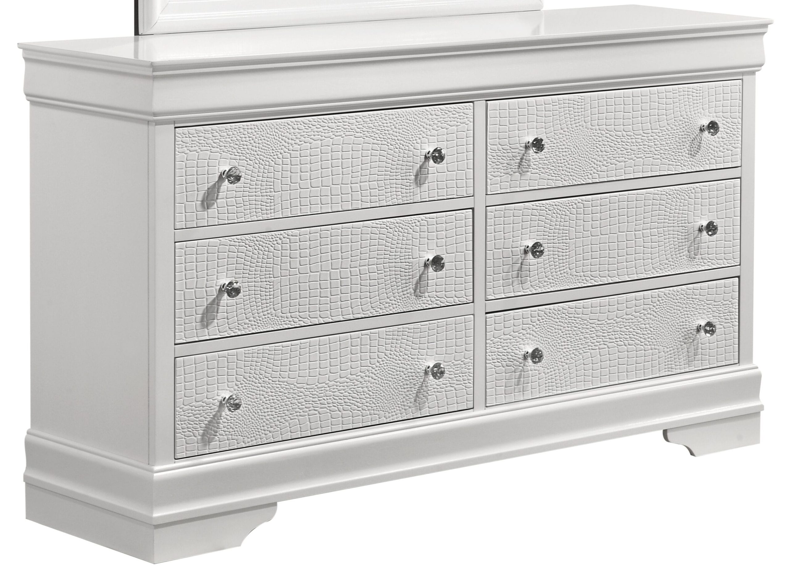 Galaxy White Acacia 6 -Drawer 58.4-in W Standard dresser - Image 2