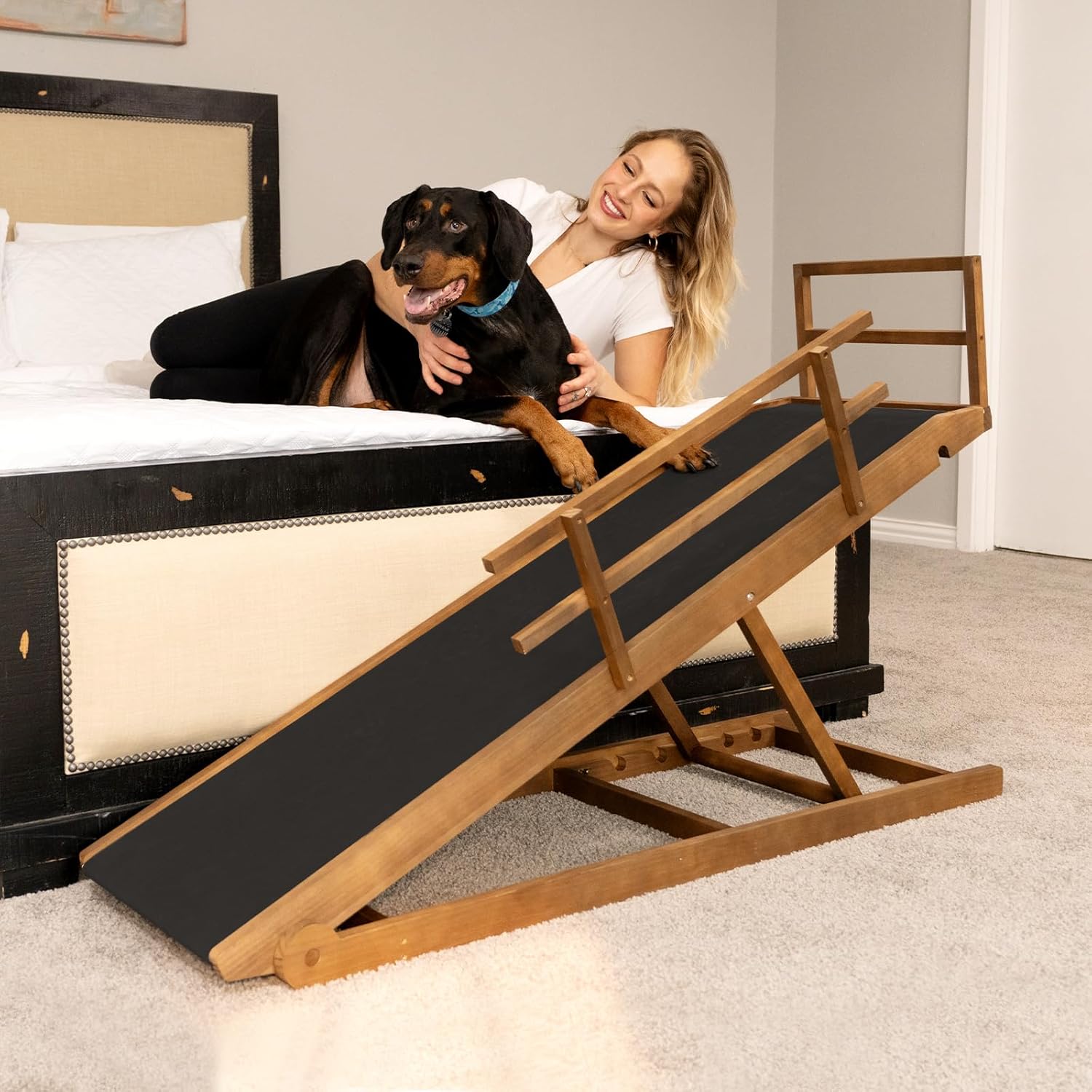 Esazn Foldable Brown Wood Cat Ramp - Image 9