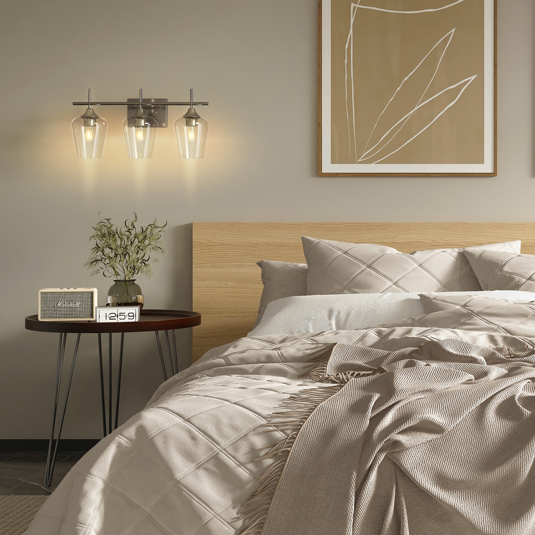 CO-Z 7.2-in 3 Light Brushed Nickel Modern/contemporary Bathroom Vanity light - Image 11