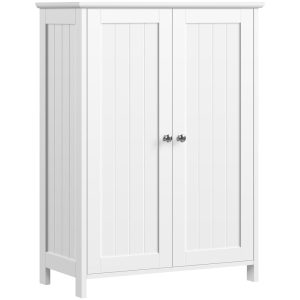 Yaheetech 24-in W White Modern Freestanding Bathroom Storage Cabinet
