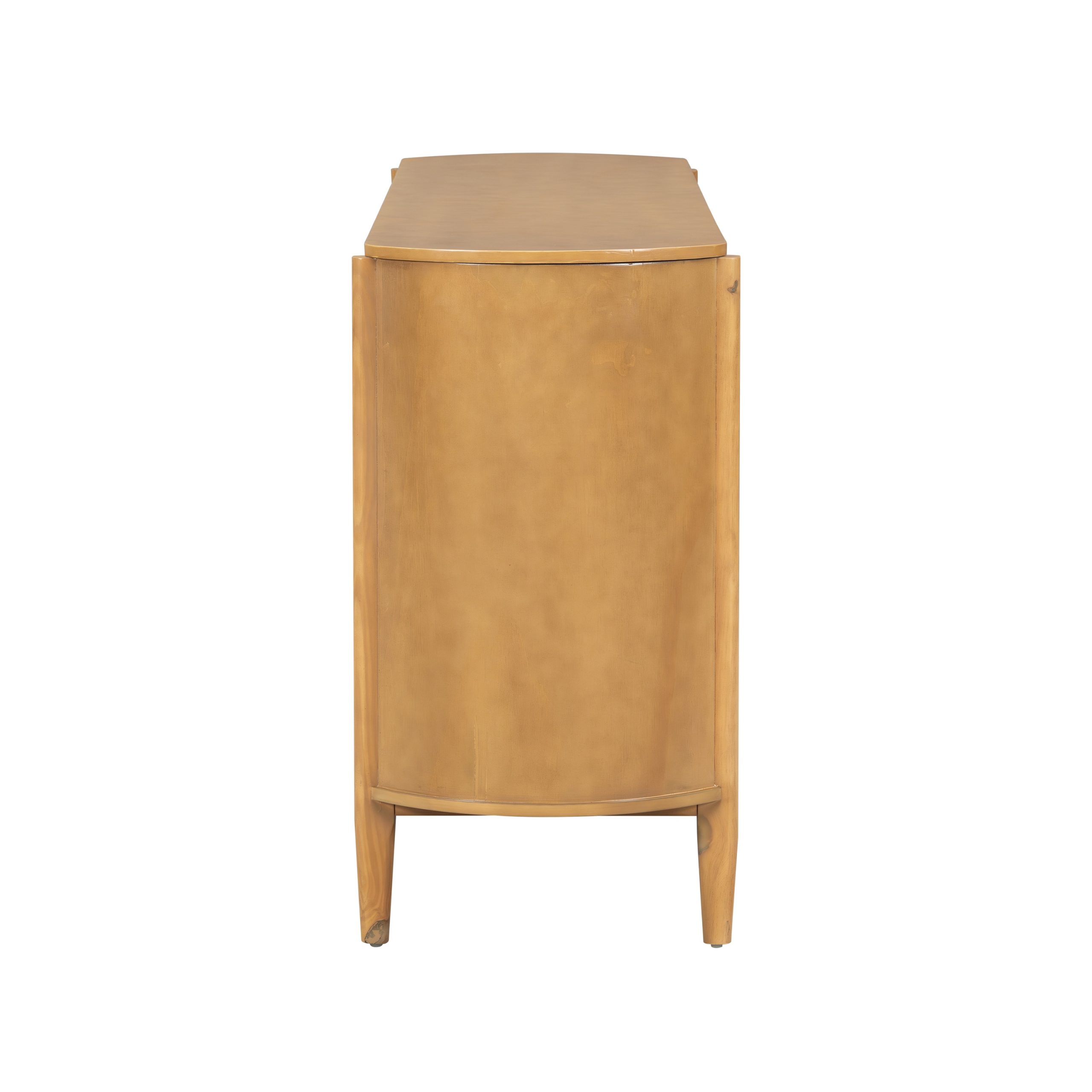 ModernLuxe Assembly Required Storage cabinet at the entrance to the living and dining room large size 4 doors stylish style Natural - Image 8