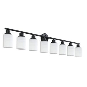 Poinic 52-in 8 Light Black Modern/contemporary Bathroom Vanity light