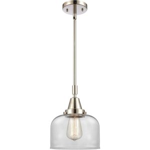 Innovations Lighting 447-1S-PN-G72 Franklin Restoration Large Bell Mini Pendant Polished Nickel