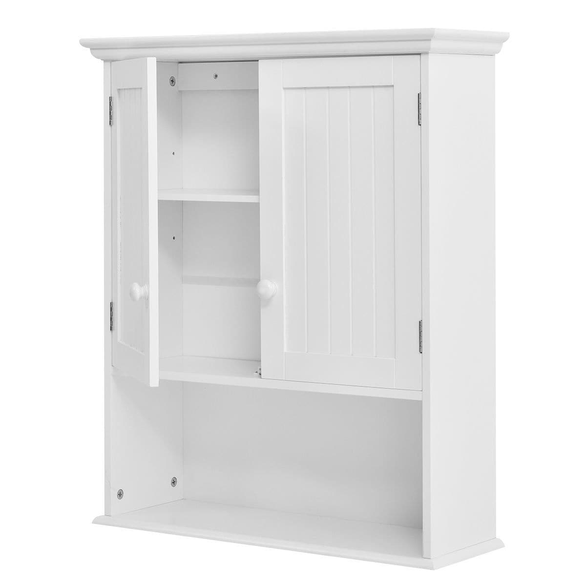 Slickblue Wall Mounted Storage Cabinet - 8 x 24 x 20 With White Finish For Bathroom or Living room - Image 2