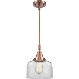 Innovations Lighting 447-1S-AC-G72-L Franklin Restoration X-Large Bell Mini Pendant Antique Copper