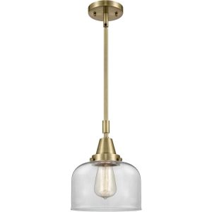 Innovations Lighting 447-1S-AB-G72-L Franklin Restoration X-Large Bell Mini Pendant Antique Brass