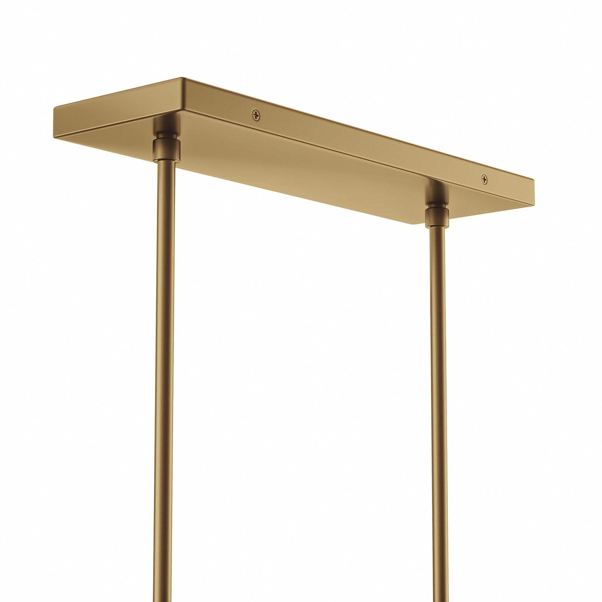 Modway Skylark 6-Light Chandelier in Clear Satin Brass - Image 4