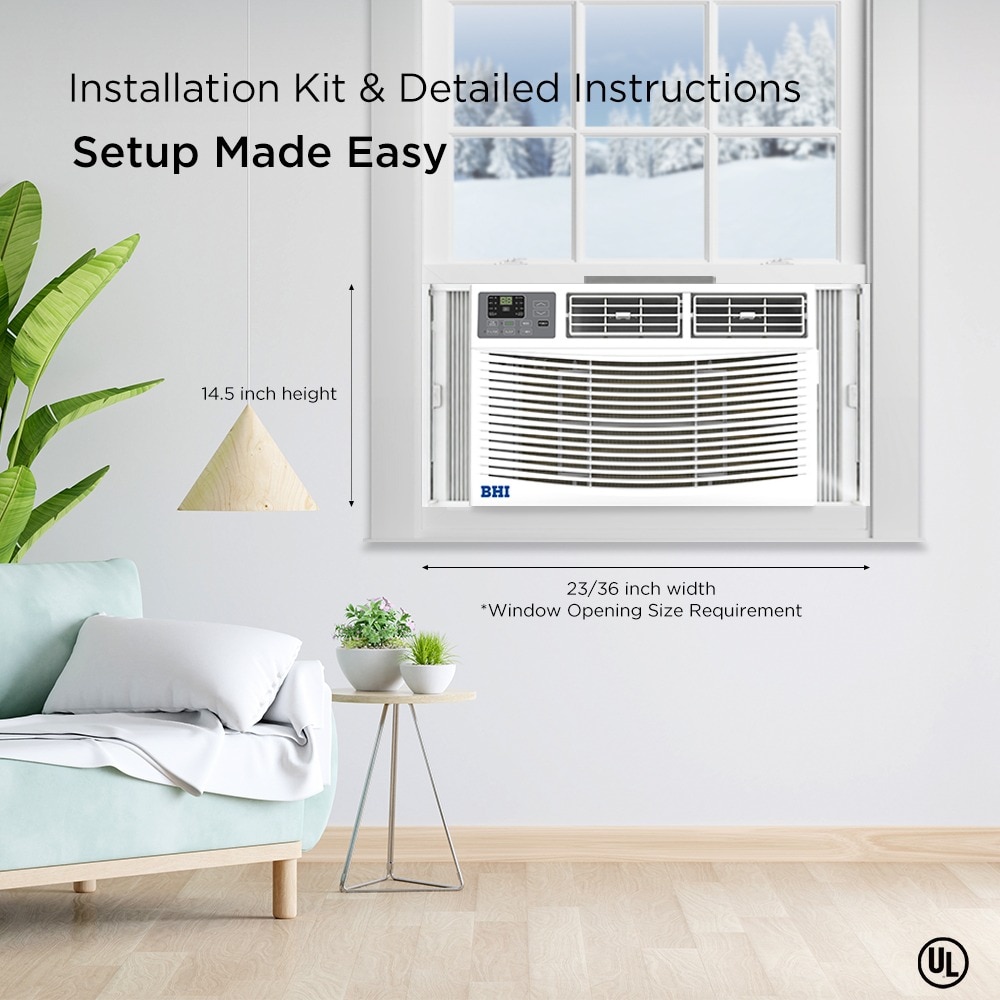 BHI Medium Room Window Air Conditioner , Remote Included ( 115-Volt , 10000-BTU ) - Image 6