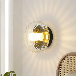 Rennnsan Croyle 7.1-in W 1 -Light Matte Black Hardwired Damp rated Wall Sconce