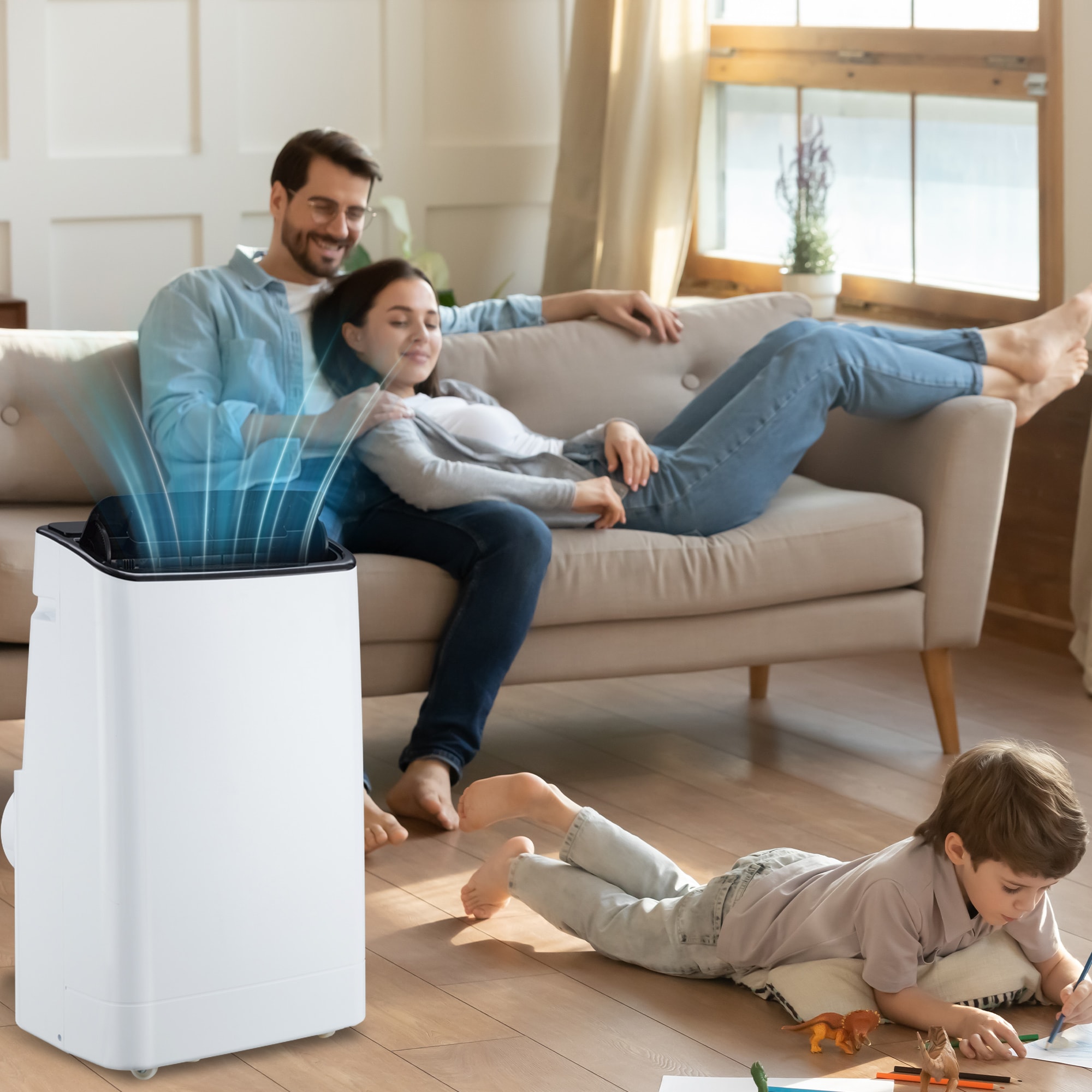 GarveeLife 14000 BTU Portable Air Conditioner Cools Up to 750 Sq ft 3 in 1 AC with Cooling Dehumidifier Fan Portable AC Unit - Image 7