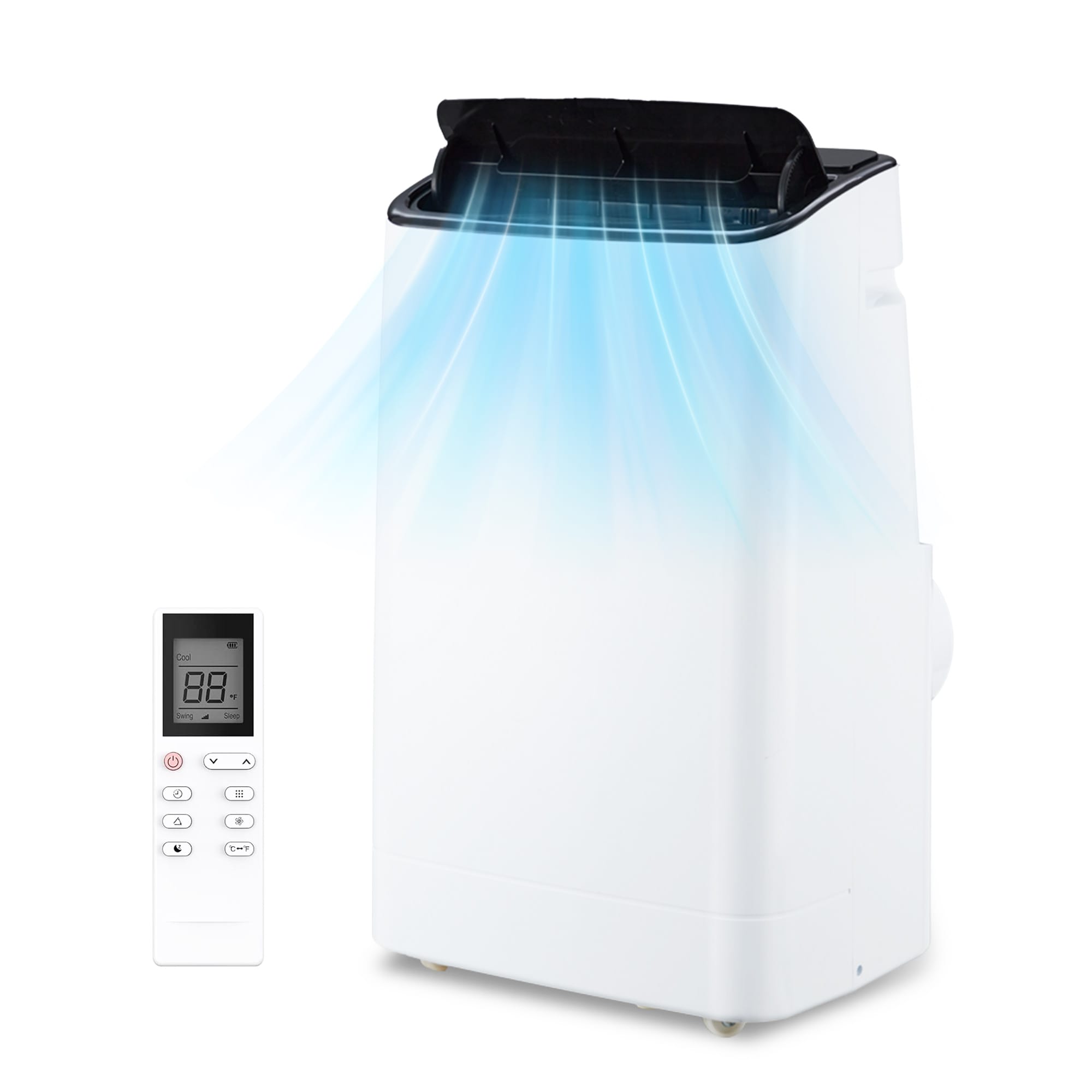 GarveeLife 14000 BTU Portable Air Conditioner Cools Up to 750 Sq ft 3 in 1 AC with Cooling Dehumidifier Fan Portable AC Unit