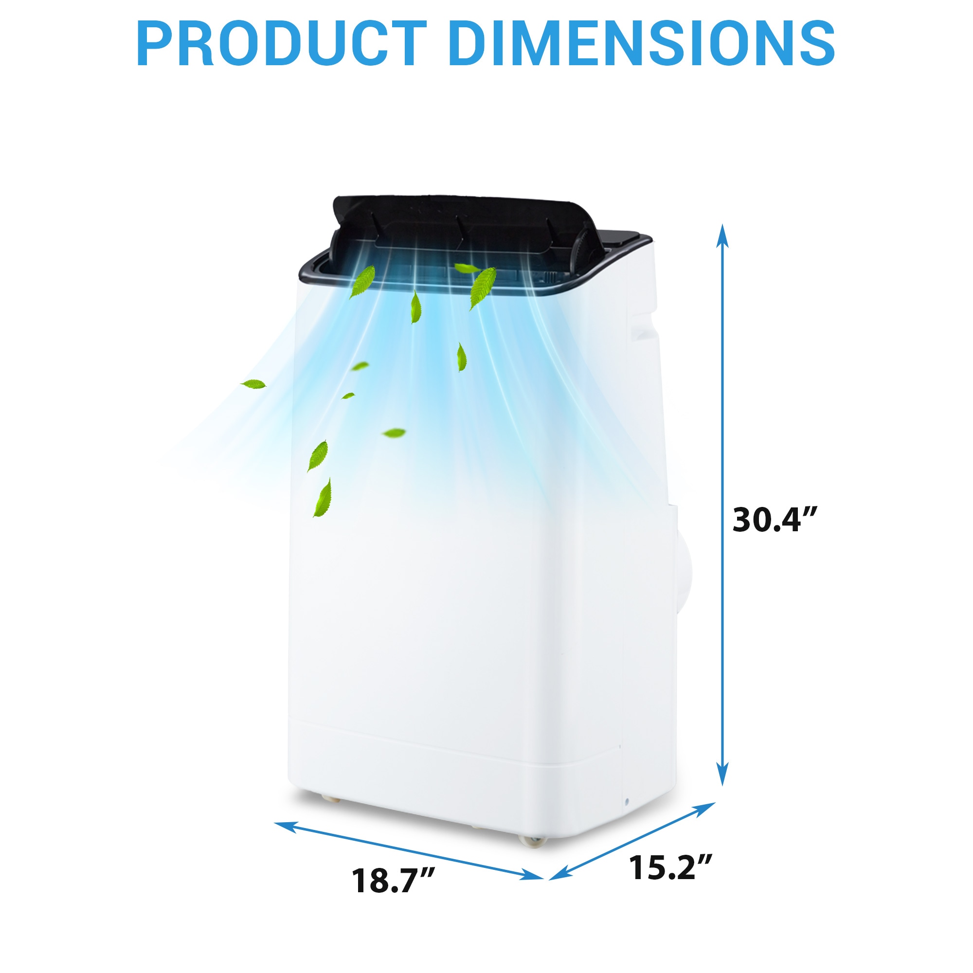 GarveeLife 14000 BTU Portable Air Conditioner Cools Up to 750 Sq ft 3 in 1 AC with Cooling Dehumidifier Fan Portable AC Unit - Image 6