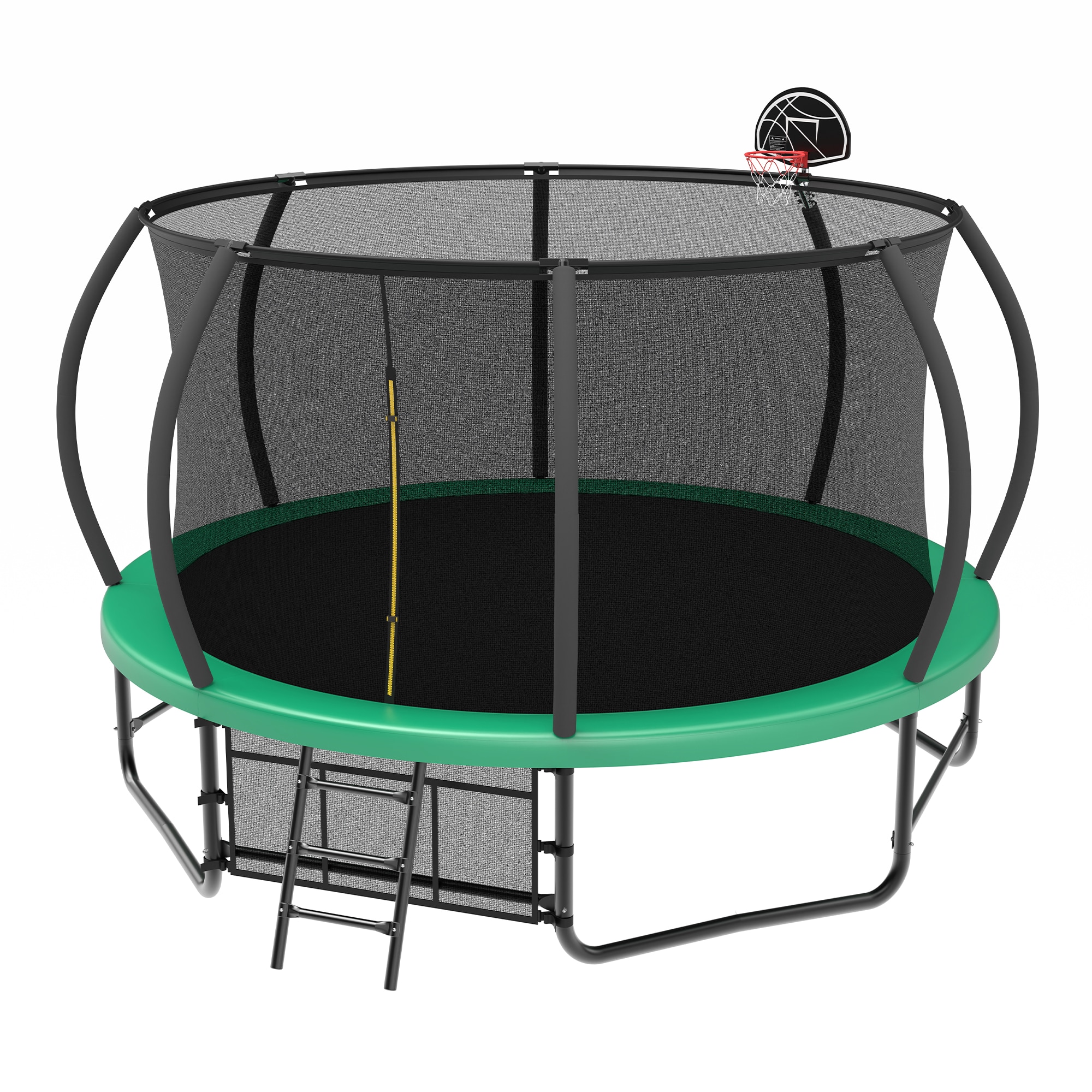 LUXEYARD Trampoline with Enclosure Recreational Trampolines with Ladder and AntiRust Coating ASTM Approval Outdoor Trampoline for Kids - Image 5