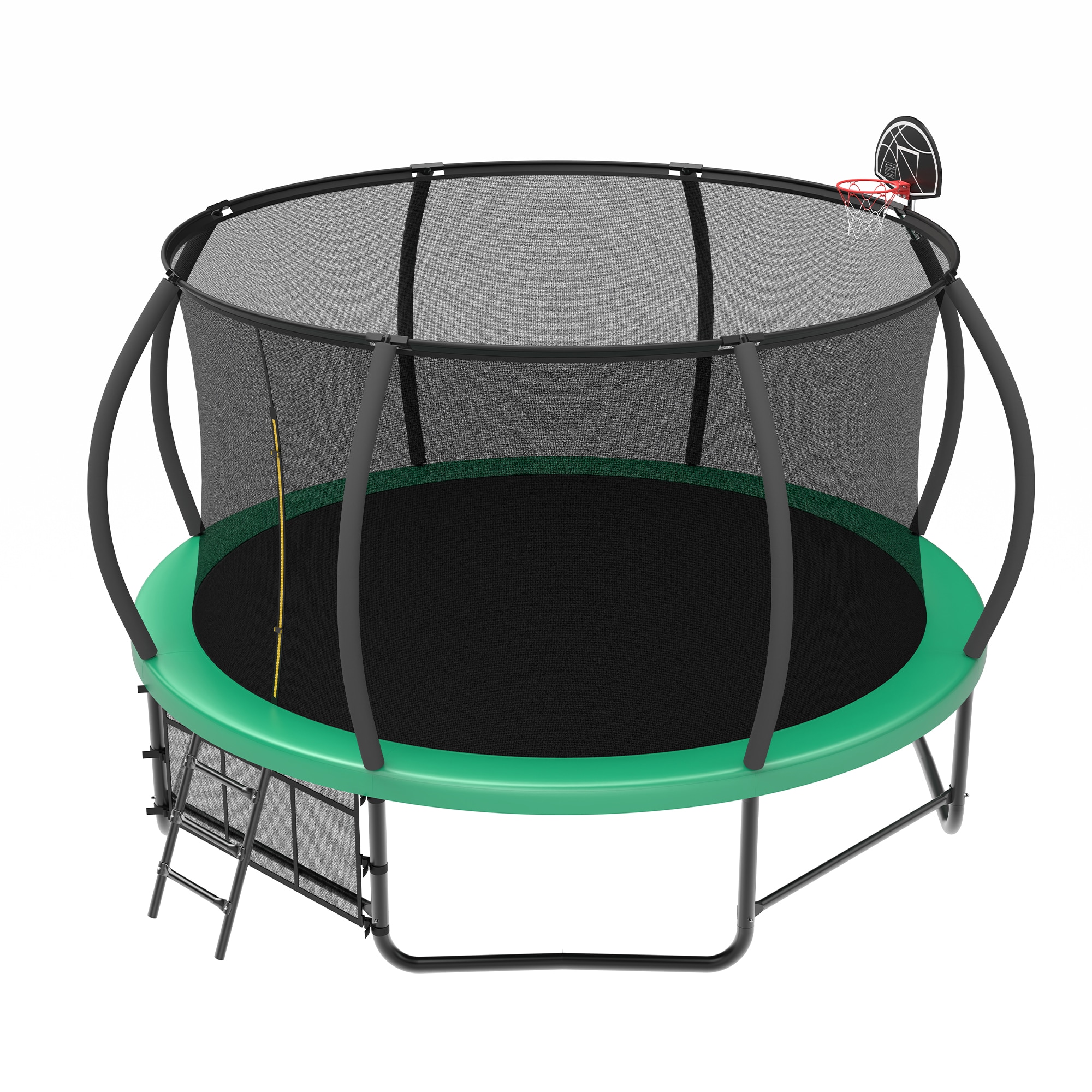 LUXEYARD Trampoline with Enclosure Recreational Trampolines with Ladder and AntiRust Coating ASTM Approval Outdoor Trampoline for Kids - Image 3