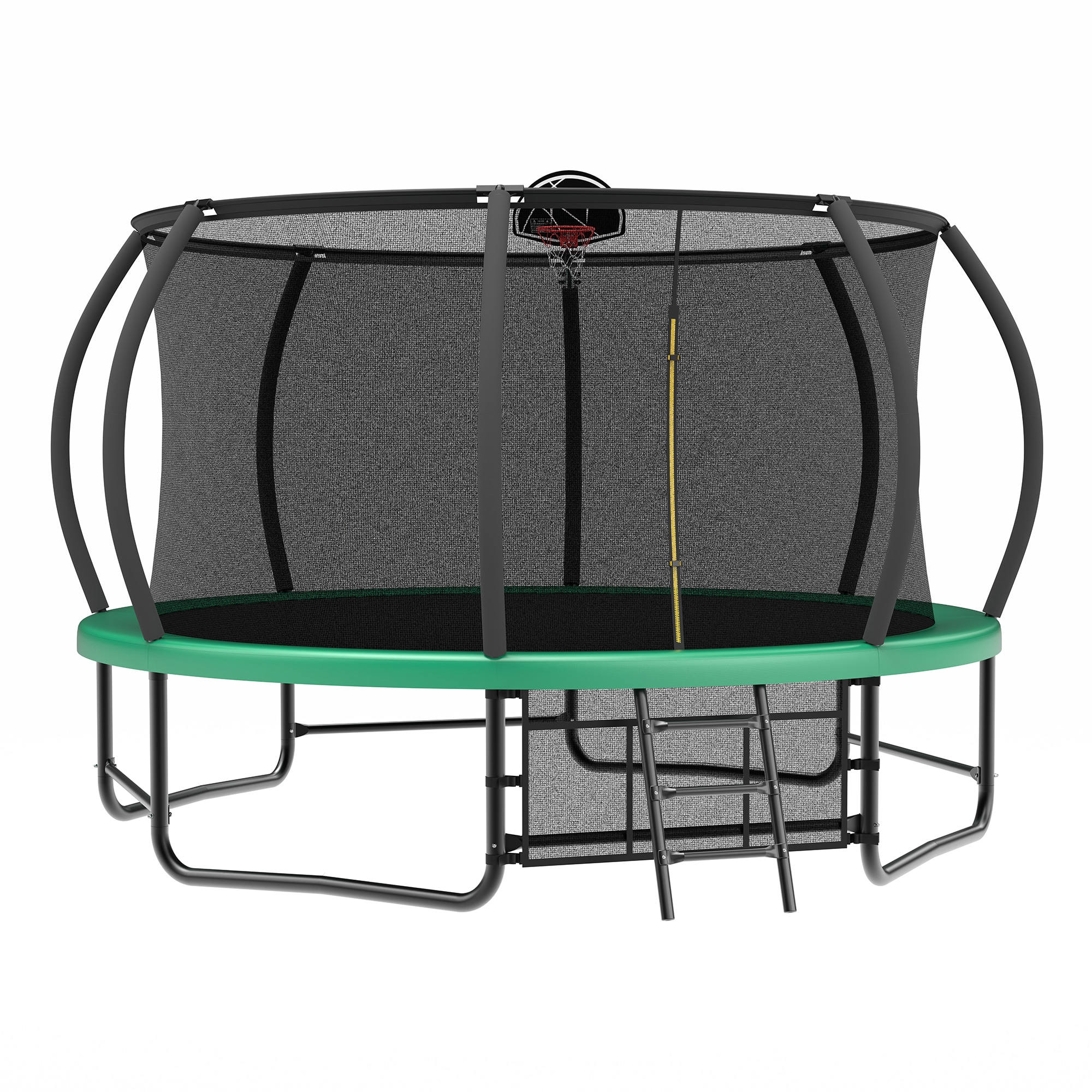 LUXEYARD Trampoline with Enclosure Recreational Trampolines with Ladder and AntiRust Coating ASTM Approval Outdoor Trampoline for Kids - Image 7