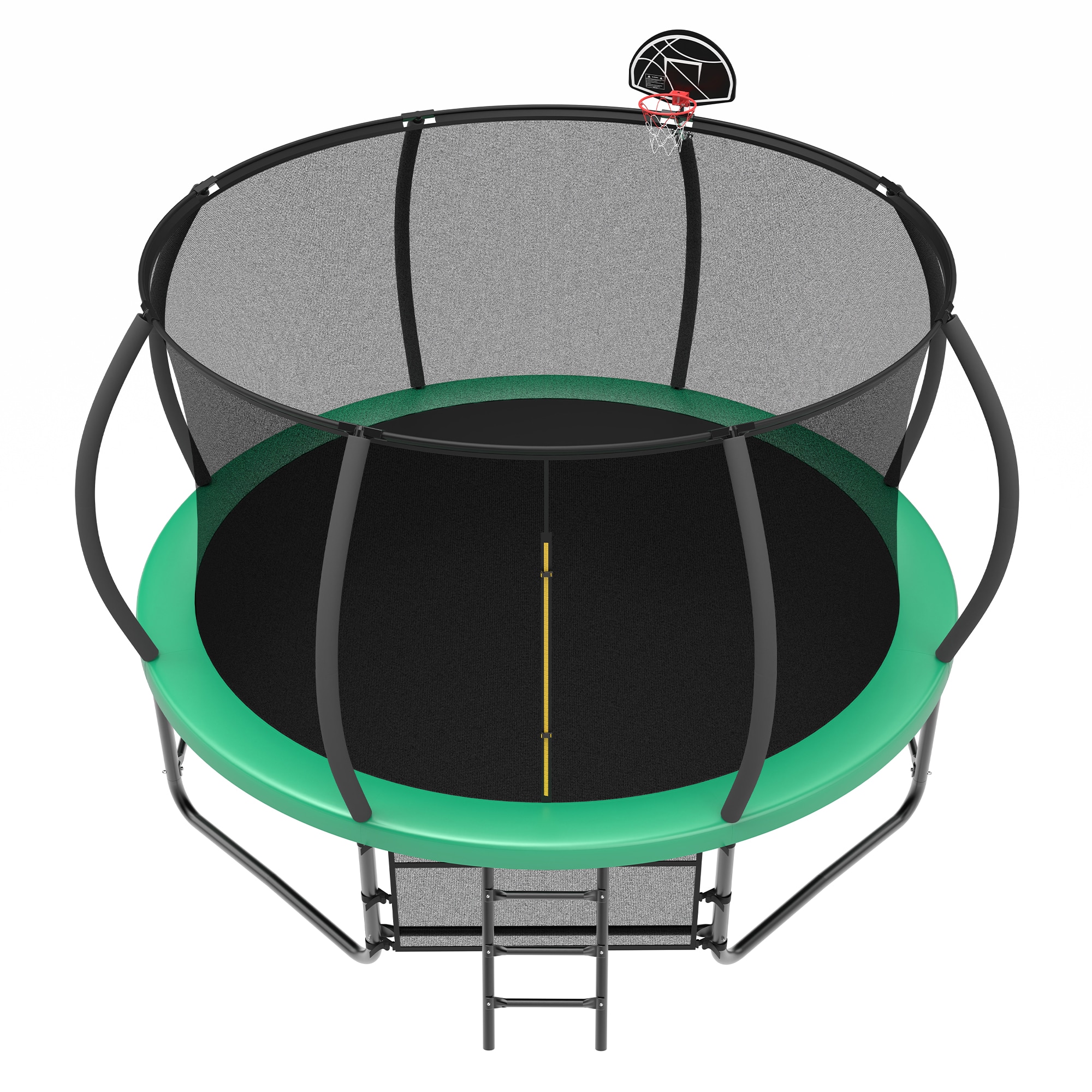 LUXEYARD Trampoline with Enclosure Recreational Trampolines with Ladder and AntiRust Coating ASTM Approval Outdoor Trampoline for Kids - Image 2