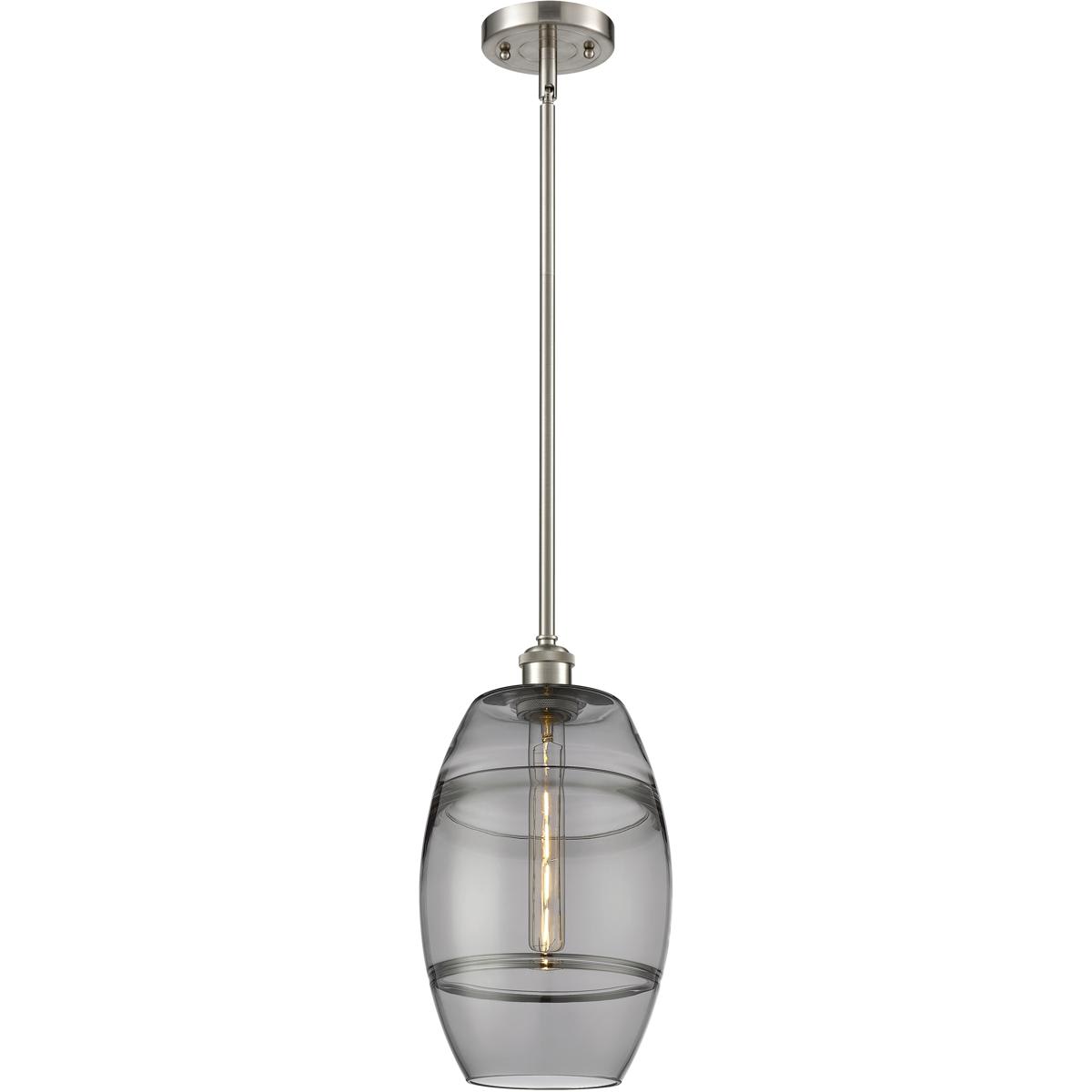 Innovations Lighting 516-1S-SN-G557-8SM Ballston Vaz Mini Pendant Brushed Satin Nickel