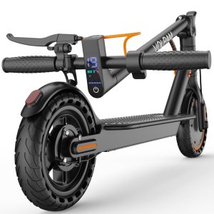 VOLPAM Electric Scooter, 350W/500W Motor, 21/28/40 Miles Long Range 19 MPH Max Speed, 8.5"/10'' Solid Tire, Lightweight EScooter with Dual Brakes & Lights, APP