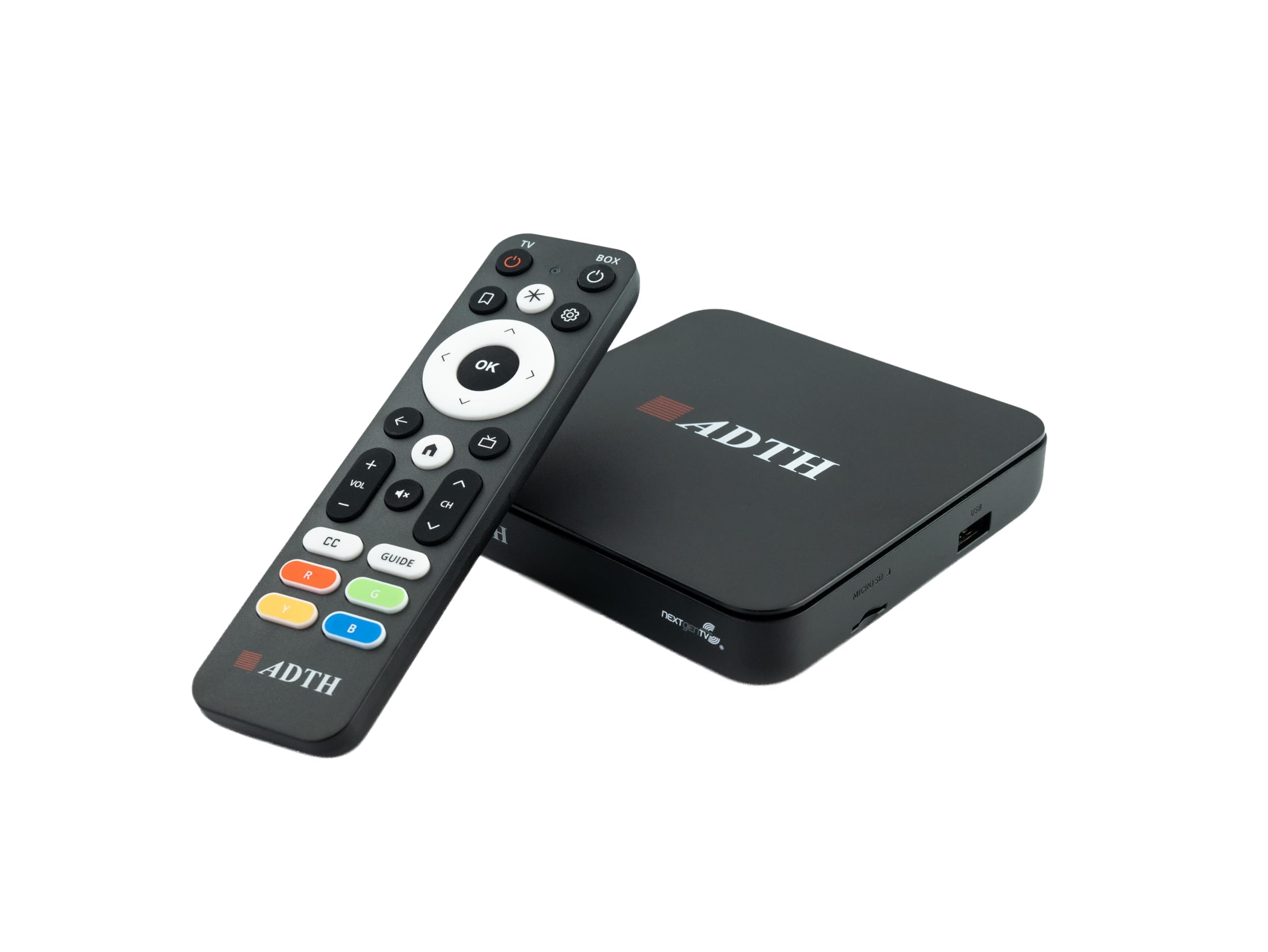 ADTH NextGen TV Box Gen 2 ATSC 3.0 & ATSC 1.0 Digital Converter Box | 64GB Built-in Storage | Over-the-Air TV Tuner & Receiver | 4K HDR | Wi-Fi & Bluetooth | Built-in DVR Recording