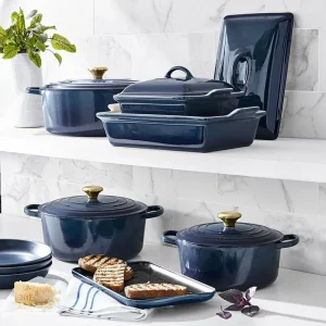 20-piece Signature Cast Iron Cookware Set,10.25&prime;&prime; Skillet,1.75-quart Saucepan with Lid