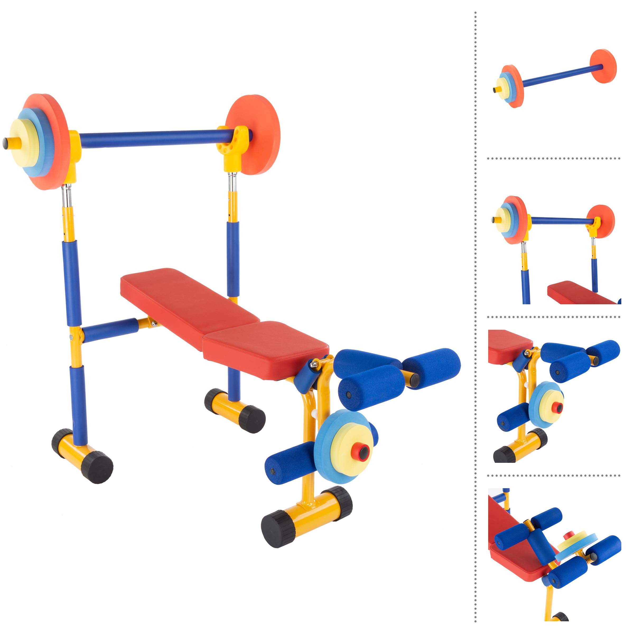 Kids Exercise Equipment Collection: Strength Training, Cardio, Endurance, and Active Play Essentials - Kids Weight Bench Set - Image 3