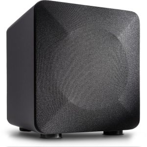 Audioengine S6 Mini Subwoofer – Compact 210W Powered Bass Speaker for Music, Movies, Gaming & Home Office Setups - Gray