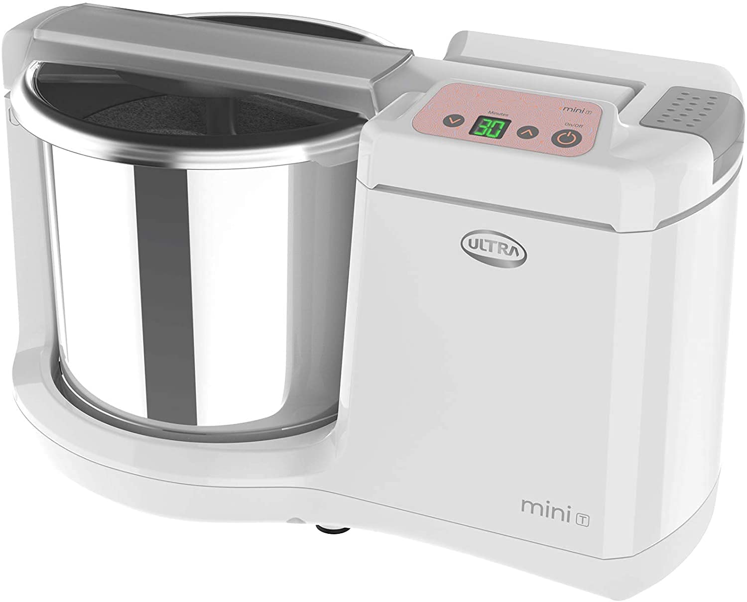 Elgi Ultra Ultra Mini T Table Top 1.25L Wet Grinder with Atta Kneader & Digital Timer, 110-volt (New Model), white - Image 3