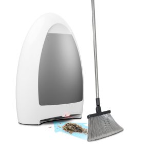 EyeVac Home Touchless Vacuum Automatic Dustpan - Great for Sweeping Pet Hair Food Dirt Kitchen - Ultra Fast & Powerful, No More Bending Down, Bagless, Corded, Automatic Sensors, 1000 Watt (White)