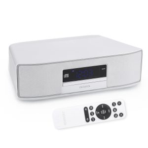 Aiwa - Exos 30W Home Speaker with CD Player, Bluetooth & FM Radio Optical Digital Input, Dual 1-Inch Tweeters, Dual 2-Inch Bass Units, IR Remote Control, Premium Stereo Sound