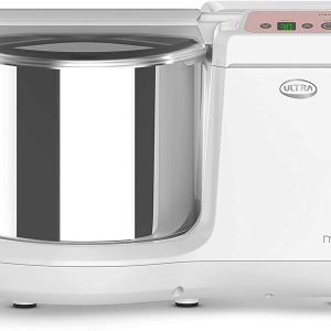Elgi Ultra Ultra Mini T Table Top 1.25L Wet Grinder with Atta Kneader & Digital Timer, 110-volt (New Model), white