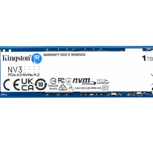 Kingston NV3 1TB M.2 2280 NVMe SSD | PCIe 4.0 Gen 4x4 | Up to 6000 MB/s | SNV3S/1000G