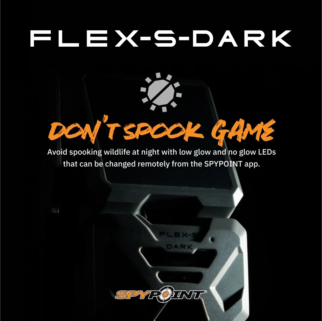 SPYPOINT Flex - S Dark Solar Outdoor Cellular Trail Camera - Integrated Solar Panel, No WiFi Needed, Night Vision - Image 6
