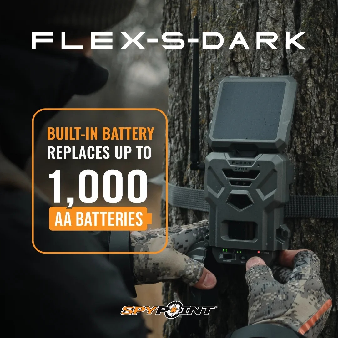 SPYPOINT Flex - S Dark Solar Outdoor Cellular Trail Camera - Integrated Solar Panel, No WiFi Needed, Night Vision - Image 7