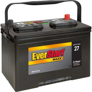 EverStart Maxx Lead Acid Automotive Battery, Group Size 27 12 Volt, 810 CCA 160RC