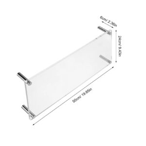 Desk Riser Stand in Clear Acrylic for Monitor Elevation