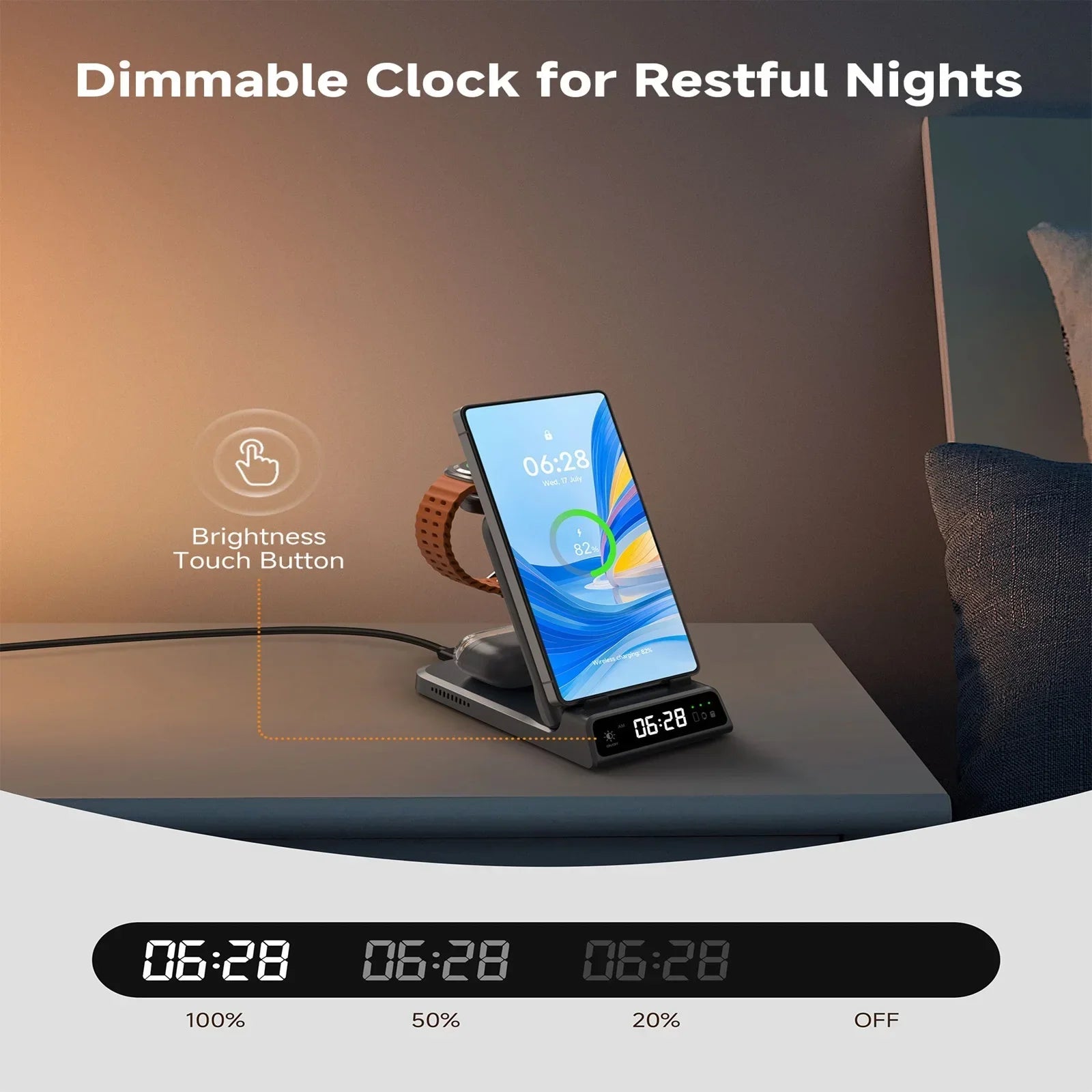 3-in-1 Wireless Charging Dock – Foldable Design for Devices - Image 4