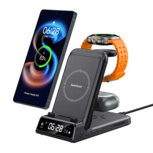 3-in-1 Wireless Charging Dock &ndash; Foldable Design for Devices