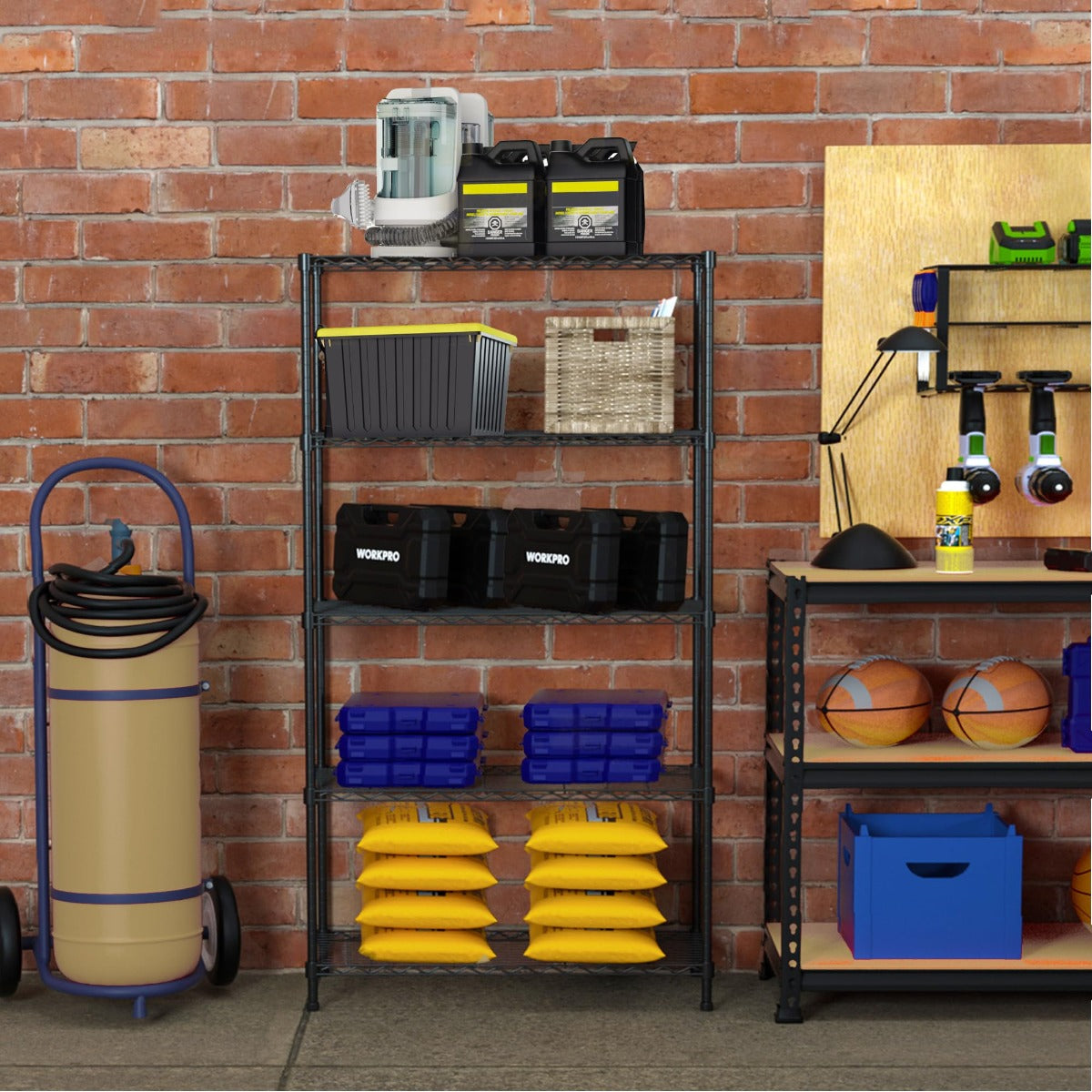 WORKPRO 5-Tier Wire Metal Storage Shelves Rack - Image 4