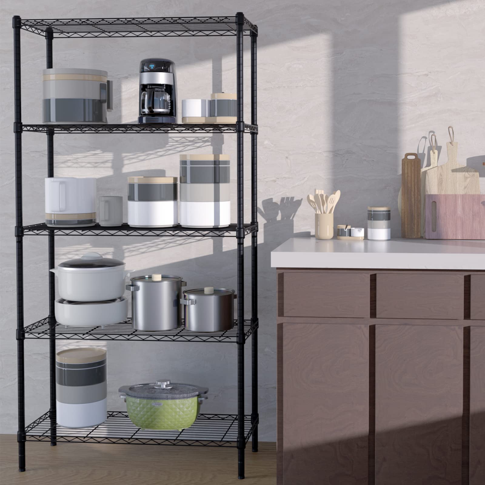 WORKPRO 5-Tier Wire Metal Storage Shelves Rack - Image 10