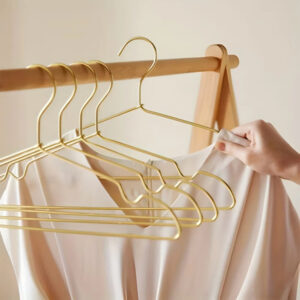 Clothes Hangers Slim Aluminum Non-Slip Set of 12
